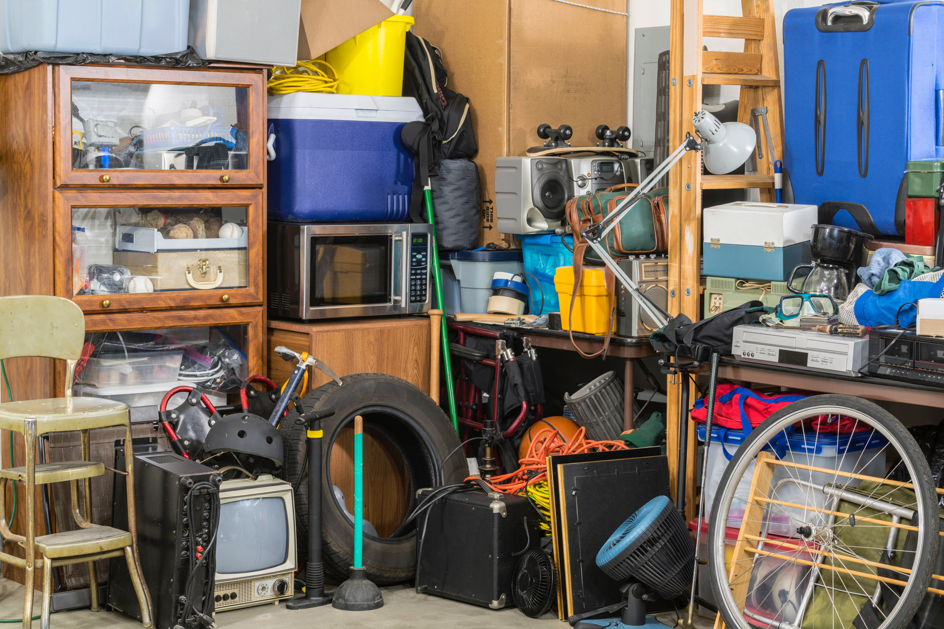 Accumulation compulsive d'objets dans un garage